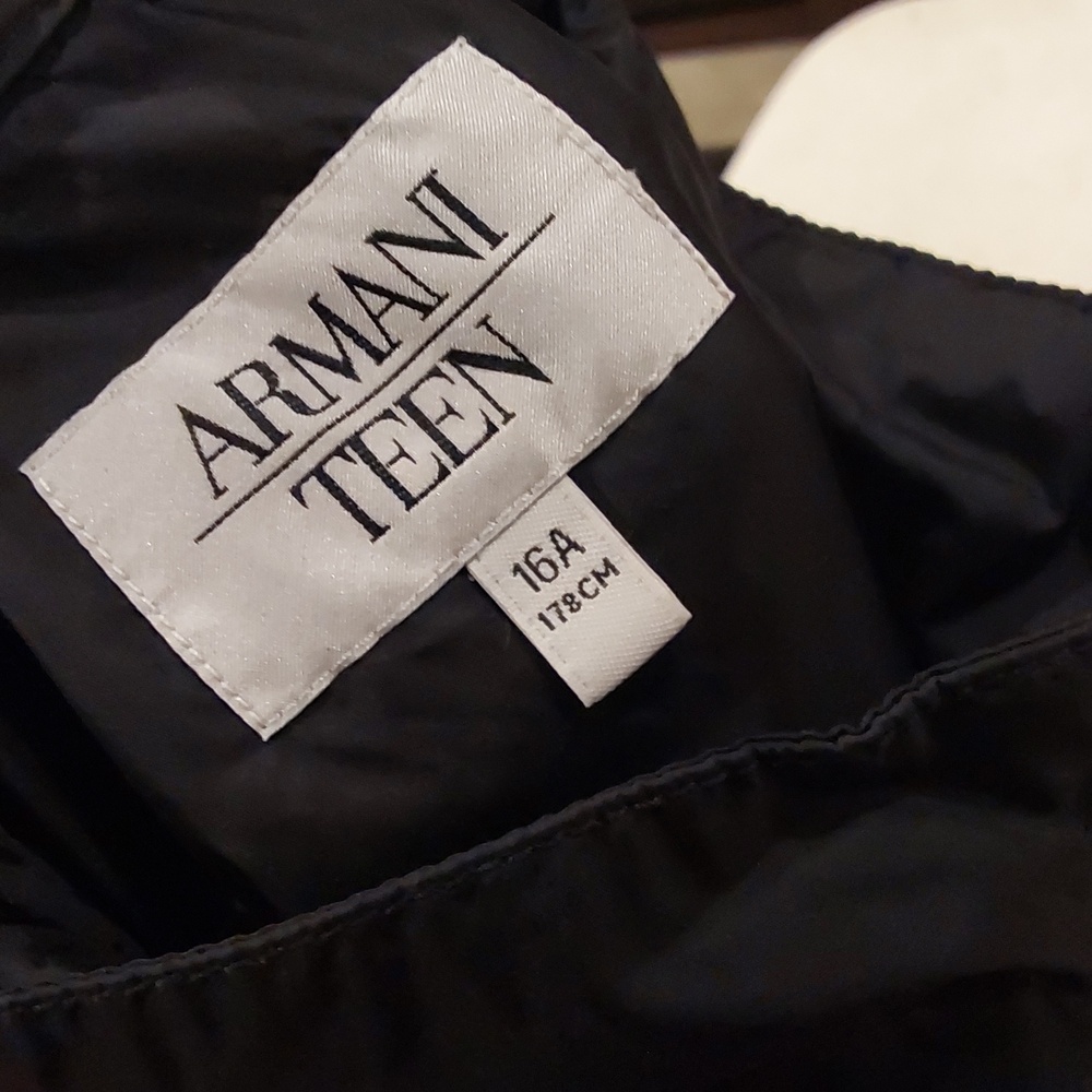 Armani Teen Windbreaker Full Zip Hooded Jacket Boys Size 16 A - Picture 2 of 16
